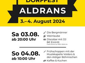 Dorffest Aldrans Flyer