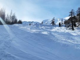 Skitour Aufstieg Hohe Warte Blick auf Gipfel