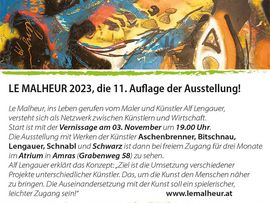 Einladung Le Malheur Vernissage 03.11.23