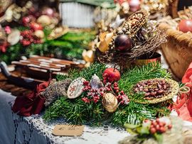 Viktorianischer Weihnachtsmarkt Dekoration