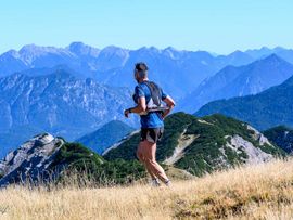Läufer auf dem Berg