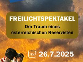 Plakat Theaterstück "Der Reservist", 26. Juli 2025, Nauders