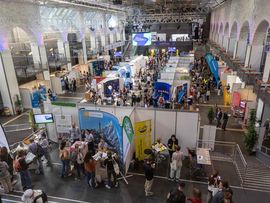 Die Messehalle der career and competence messe in Innsbruck