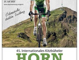 Plakat zum 45. internationalen Horn-Radrennen in Kitzbühel