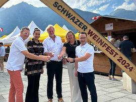 Eröffnung beim Weinfest in Schwaz