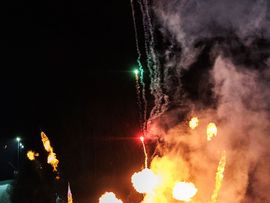 Alpbachtal Ski Show Feuerwerke