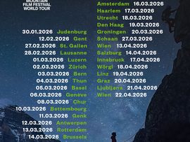 Übersicht aller internationaler Termine des Banff Festivals