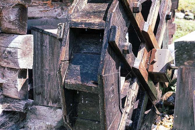 Wasserrad einer Mühle