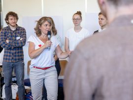 Die Messehalle der career and competence messe in Innsbruck