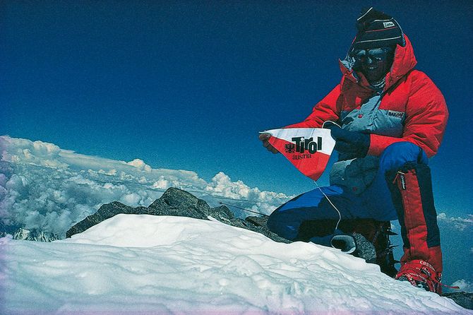 Gipfel Sternstunde: Peter Habeler auf dem Nanga Parbat