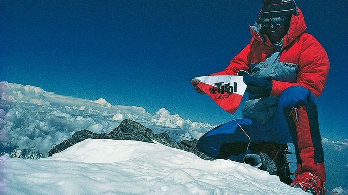 Gipfel Sternstunde: Peter Habeler auf dem Nanga Parbat