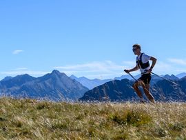Läufer auf dem Berg