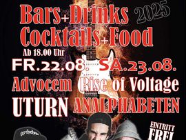 Ganzes Plakat der Summer Garden Party mit allen Infos.