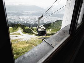 eine Gondel der Nordkettenbahn