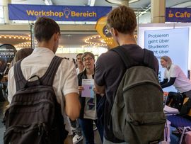 Die Messehalle der career and competence messe in Innsbruck