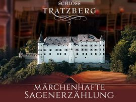 Schloss Tratzberg Außenansicht und Plakattext