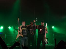 Rocker auf der Bühne