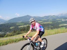 Starter beim internationalen Horn-Radrennen in Kitzbühel