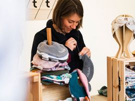 Ausstellerin am Herbstmarkt Reutte