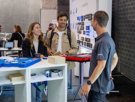 Die Messehalle der career and competence messe in Innsbruck