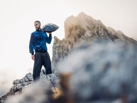 Manu Delago am Berg