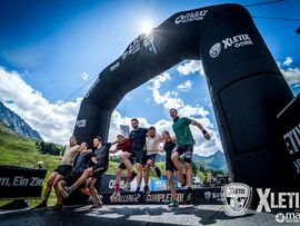 Läufer bei einem Xletix lauf