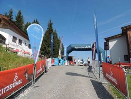 Ziel beim MTB Rennen auf das Kitzbüheler Horn