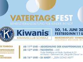 Plakat für das Vatertagsfest in Schwaz