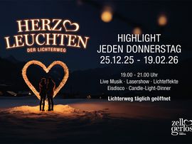 Herzleuchten Zell am Ziller Plakat