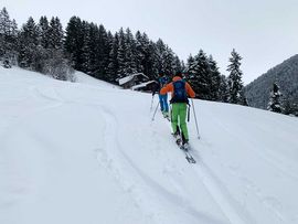 Skitouren Gruppe am Gilfert