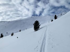 Steilhang in südwestlicher Richtung