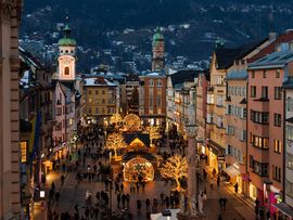 Innsbruck Stadt weihnachtlich