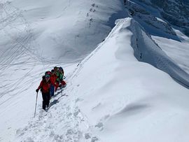 Skitour Kleiner Kaserer Gruppe am Gipfel