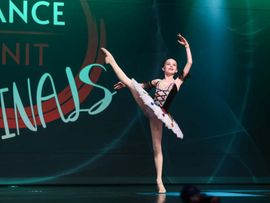 Ballerina auf Bühne