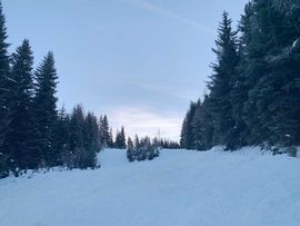 Skitour zum Sattelberg Schneelandschaft