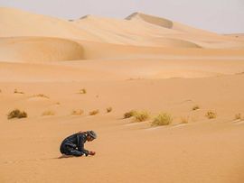 Beduine in der Rub-al-Khali Wüste