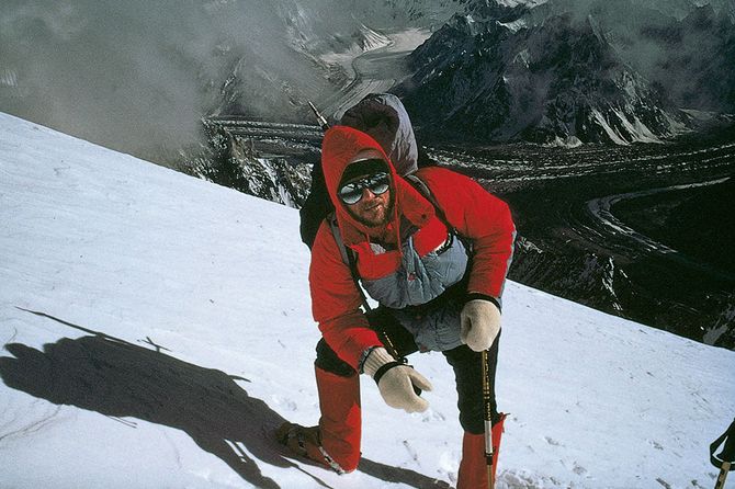 Im Anstieg zum Broad Peak im Karakorum