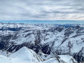 Blick auf umliegende Gipfel vom Habicht