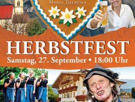 Plakat Herbstfest Gartenhotel Maria Theresia Hall