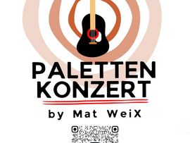Werbeplakat mit Infos zum Palettenkonzert