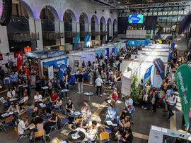 Die Messehalle der career and competence messe in Innsbruck