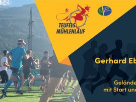 Werbebanner mit Infos und Läufern