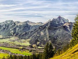 Blick ins Tal Bergwelt Hanhenkamm