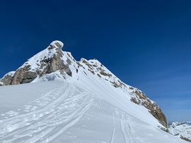 Skitour Kleiner Kaserer, letzter Aufstieg zum Gipfel