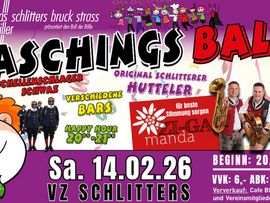 Schlitterer Faschingsball 2026 Plakat
