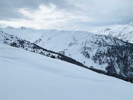Aussicht auf Tuxer Alpen vom Gilfert
