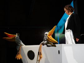 Nelson der Pinguin beim Steudltenn Festival 2025