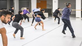 Flamenco tanzende Menschen in Tanzstudio