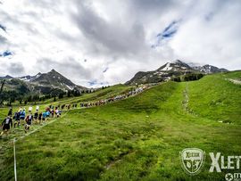 Läufer bei einem Xletix lauf