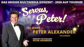 Peter Alexander auf Werbeplakat für seine Show
